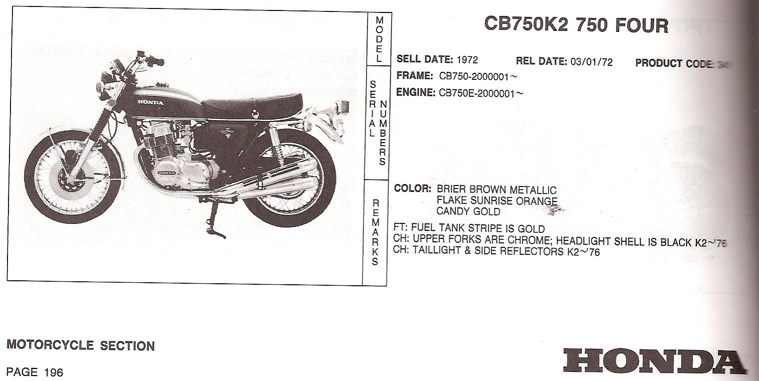 1972 Honda CB750 K2 Four by rcycle.com